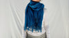 Vintage Indigo African Fringe Shawl & Wrap. Mossi - Aadya Bazaar