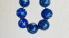 Lapis Beaded Necklace. Huge Spheres. 0051