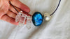 Labradorite, Quartz Crystal and Silver Pendant Necklace. - Aadya Bazaar