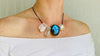 Labradorite, Quartz Crystal and Silver Pendant Necklace. - Aadya Bazaar