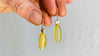 Amber & Silver Earrings. Sterling Silver. 0277