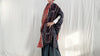 Vtg Hmong Indigo Wrap Shrug. Indigo Batik, Embroidered, Applique. Repurposed. 0771
