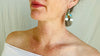 Santo Domingo Pueblo Shell and Stone Mosaic Earrings. Native American