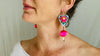 Alebrije Heart and Pompom Earrings. Sterling Silver. Atelier Aadya