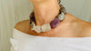 Fluorite & Silver Choker Necklace. - Aadya Bazaar
