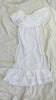 Mexican Gauze Maxi Dress. White Gauze.