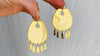 Flat Hoop Earrings. 24 kt Gold Plated Sterling Silver. Atelier Aadya - Aadya Bazaar