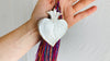 Heart Milagro & Vintage Zinacantan Tassel. Decor
