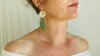 Imperial Jade Earrings. Guatemalan Jade & Sterling Silver