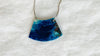 Chrysocolla and Sterling Silver Necklace. - Aadya Bazaar