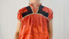 Hand-Embroidered Chamula Satin Blouse. Un - Aadya Bazaar