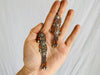 Vintage Uzbek Bukhari Earrings. Silver & Coral - Aadya Bazaar