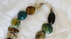 Green Jasper, Smoky Quartz and Pyrite Necklace. Choker.