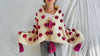 Wool Shawl. Pom Poms & Tassels. Mayan. Chamula. Mexico - Aadya Bazaar