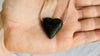 Serpentine Pendant on Silver Chain. Guatemalan Jade