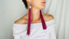 Vintage Zinacantan Tassel Earrings. Sterling Silver
