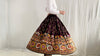 Vintage Rabari Long Embroidered Skirt. Hand Embroidered. 0489