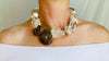 Quartz, Ammolite and Silver Necklace. Sterling Silver.