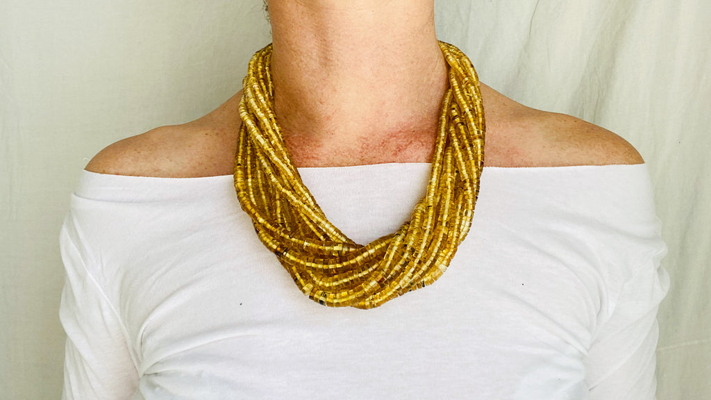 Amber Necklace. Multi Strand. Mexican Amber.
