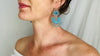 Oaxacan Filigree Earrings. Turquoise. Sterling Silver. Mexico. Frida Kahlo
