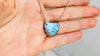 Labradorite and Silver Pendant Necklace. Snake Chain - Aadya Bazaar