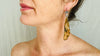 Amber & Sterling Silver Earrings.