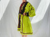 Vintage Balochi Hand-Embroidered Satin Dress. XS-L