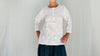 White Embroidered Indian Blouse. Chikankari Embroidery. Medium