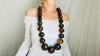 Huge Amber Beaded Necklace. Graduated Spheres. Dramatic and Gorgeous! - Aadya Bazaar