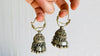 Vintage Kuchi Jumkha Tribal Earrings. Gauged. 0466