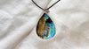 Labradorite and Silver Pendant Necklace. 1300