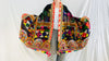 Vintage Rabari Wool Shawl & Throw. Mirror Work. Embroidered 0010 - Aadya Bazaar