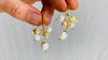 Vintage Oaxacan Gold Filigree Earrings With Pearls. 10k. Mexico. Frida Kahlo - Aadya Bazaar