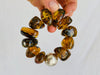 Amber Beaded Bracelet. Taxco Sterling Bead. Chunky - Aadya Bazaar