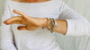 Trio of Three Silver Bangles from the Karen Hill Tribe of Thailand - Aadya Bazaar