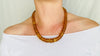 Amber Heishi Beaded Necklace. Pucca. Chiapas Amber. Hand-Shaped