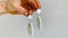 Turquoise & Sterling Earrings. Pale Green