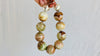BandedOnyx Beaded Necklace. Huge Spheres. Fine Silver Beads - Aadya Bazaar