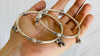 Pair of Sterling Silver Indian Bangles. Jingles!