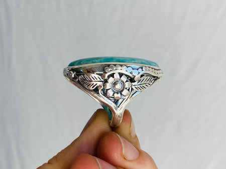 Amazonite Botanicals Ring. Gorgeous. Size 6.75