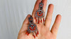 Vintage Oaxacan Filigree & Coral Earrings Hoops. Sterling Silver. Mexico. Frida Kahlo - Aadya Bazaar