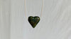 Serpentine Pendant on Silver Chain. Guatemalan Jade