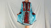 Vintage Traditional Balochi Hand-Embroidered Satin Dress. XS-M