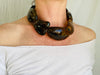 Large Amber Natural Nugget Beaded Choker Necklace. Mexican Amber. - Aadya Bazaar