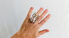 Hmong Silver Beetle Ring. Adjustable