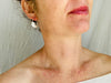 Fulani Gold Earrings. African. Small Hoops - Aadya Bazaar