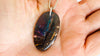 Yowah Opal and Silver Pendant Necklace. Snake Chain - Aadya Bazaar