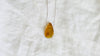 Amber Pendant on a Silver Chain. - Aadya Bazaar