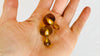 Large Amber Barbell Earrings. Double Sided. 2011 - Aadya Bazaar