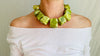 Serpentine Necklace. Large Organic Shapes. Sterling Silver. 0743